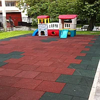 Резиновая плитка 500х500х30 мм