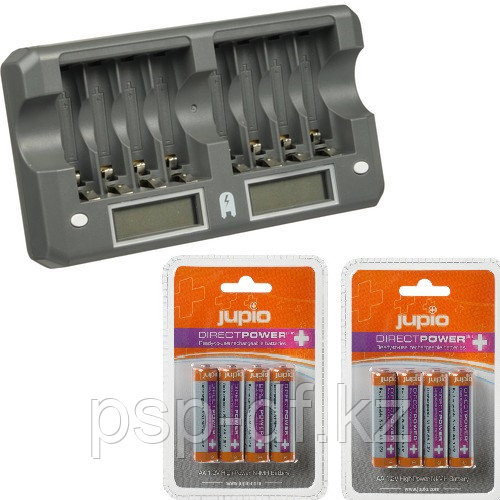 ЗУ Watson на 8 аккумуляторов + 8 аккумуляторов Jupio Direct Power Plus AA 2500mAh - фото 1 - id-p98135835