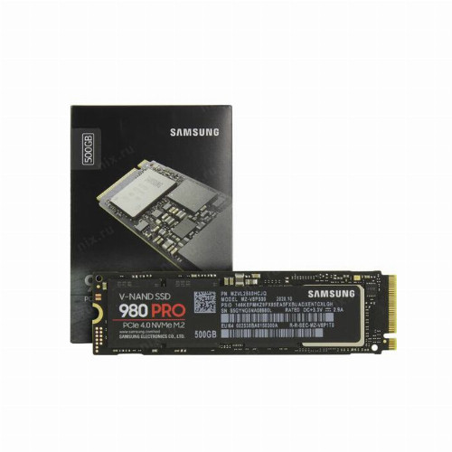 Жесткий диск внутренний Samsung 980 EVO PLUS (500Гб, SSD, M.2, Для компьютеров, PCIe) MZ-V8P500BW - фото 1 - id-p98135869