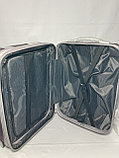 Маленький пластиковый дорожный чемодан на 4-х колесах "DELONG" (высота 56 см, ширина 35 см, глубина 22 см), фото 4
