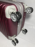 Маленький пластиковый дорожный чемодан на 4-х колесах "DELONG" (высота 56 см, ширина 35 см, глубина 22 см), фото 5