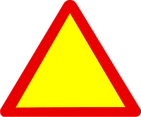 Знак дорожный "Треугольный", типоразмер I