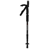 Палка-трость для скандинавской ходьбы, телескопическая, 4 секции, алюминий, до 110 см, цвет чёрный, 1 шт.
