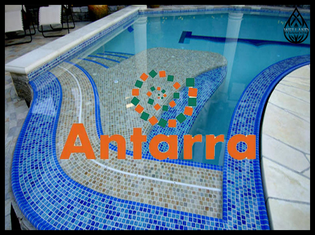 Мозаика стеклянная Antarra для бассейна