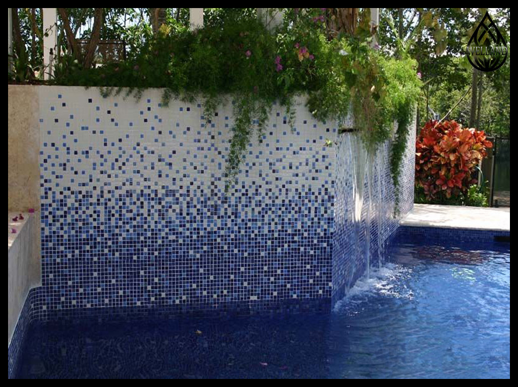 Растяжка мозаики для бассейна