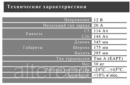 Тяговый аккумулятор SIAP 6 PT 110 (12В, 144Ач), фото 2