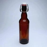 Бутылка стеклянная с бугельной крышкой. 0,5л