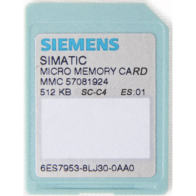 МИКРОКАРТА ПАМЯТИ MMC ДЛЯ S7-300/C7/ET 200 512 КБАЙТ - фото 1 - id-p98149868
