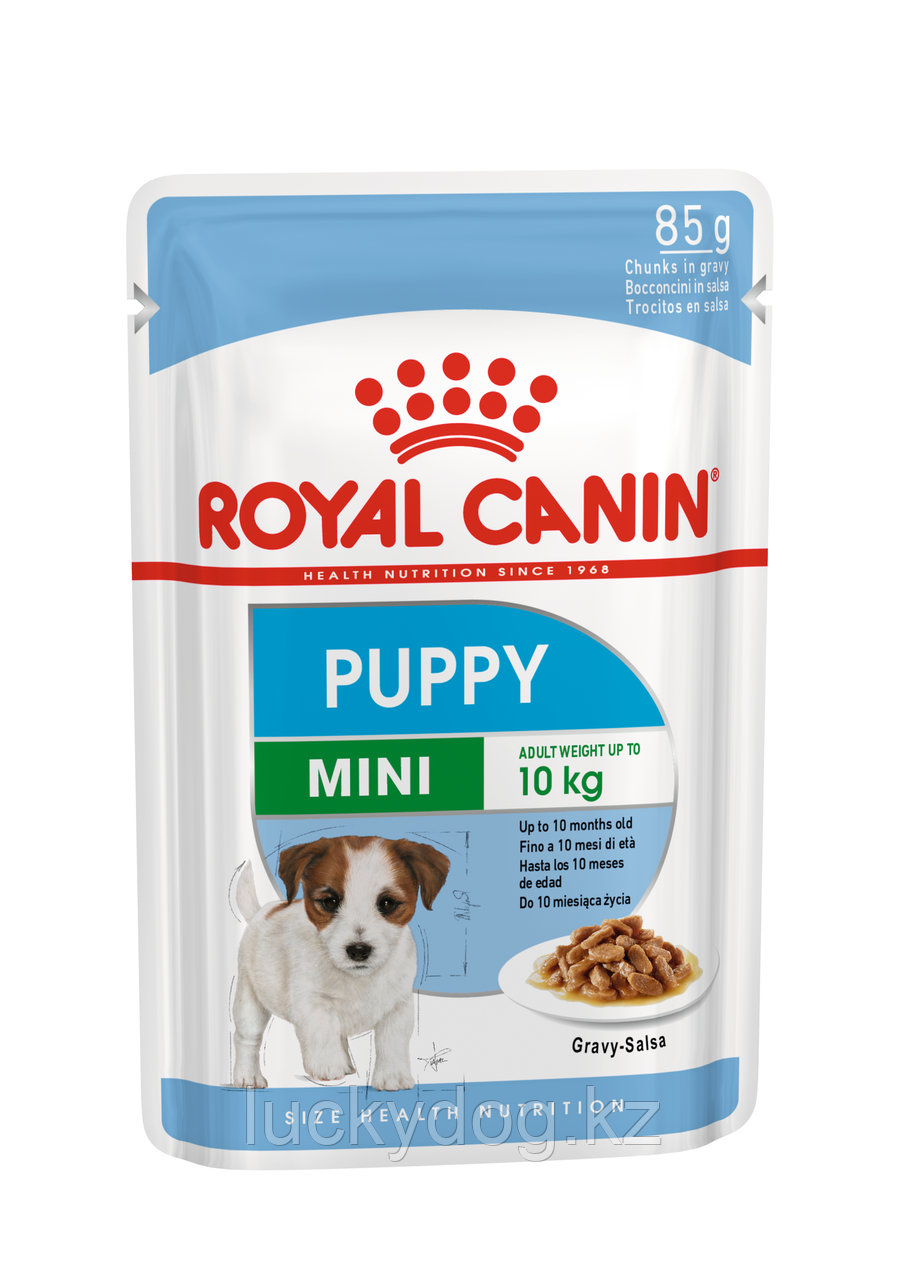 Royal Canin Mini Puppy (в соусе) Влажный корм для щенков мелких пород - 12 паучей по 85 г