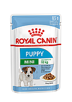 Royal Canin Mini Puppy (в соусе) Влажный корм для щенков мелких пород - 12 паучей по 85 г