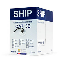 Кабель сетевой, SHIP, D106, Cat.5e, UTP, 30В, 4x2x1/0.51мм, PE, 305 м/б (Влагостойкий, Для наружных работ)