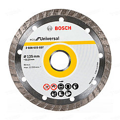 Диск отрезной алмазный универсальный Bosch Turbo 125мм 2608615037