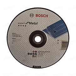 Диск отрезной по металлу Bosch 230*3*22,23мм вогнутый 2608600226