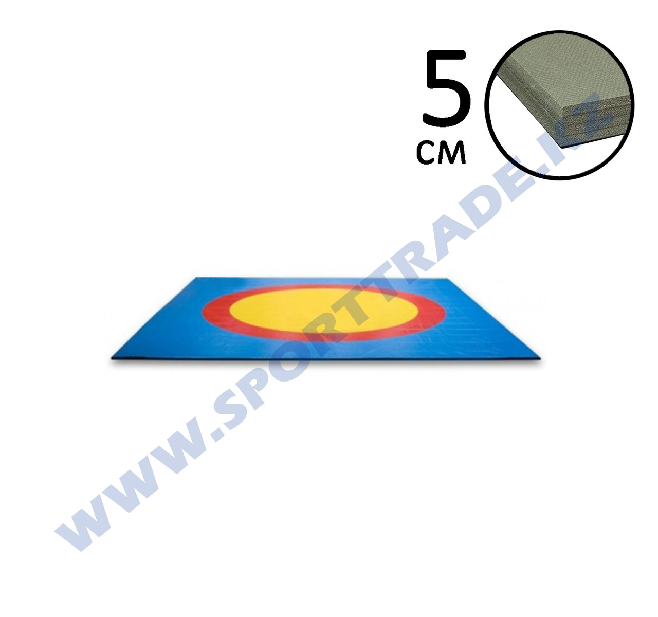 Ковер борцовский 8,3х8,3 3-цв.+5см ППЭ Стар.Станд.