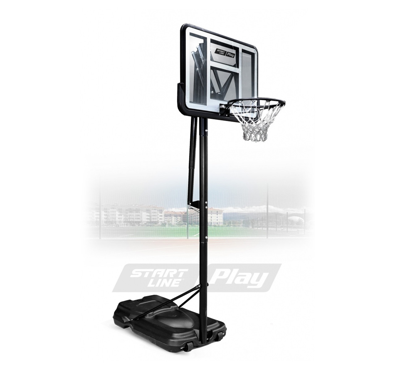Баскетбольная стойка StartLine Play SLP Professional-021 228-305см, щит 4х85х111см