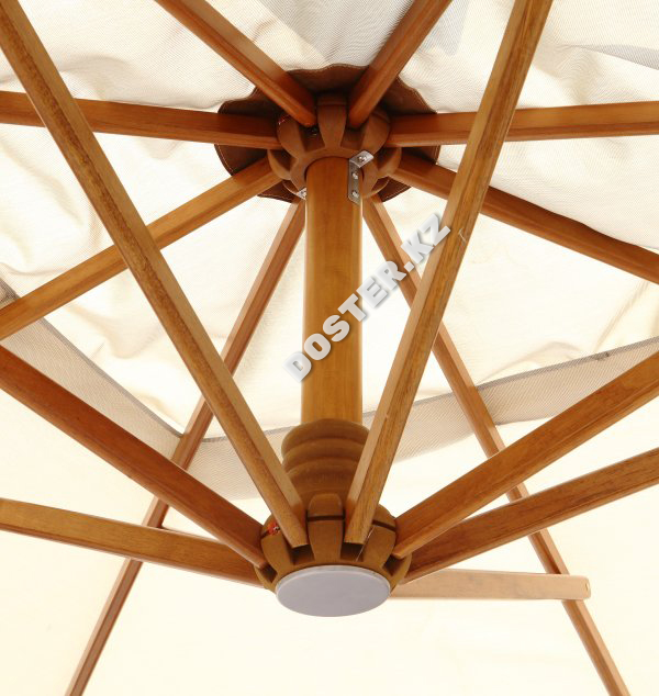 Зонт Wood Lux, 3х3м, бежевый - фото 9 - id-p92808569