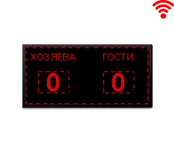 Табло электронное 128х64 (внеш 133х69) красн с ПО WiFi
