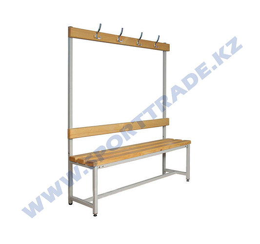 Скамья для раздевалки 100х40х40см с крючками (id 98166515)