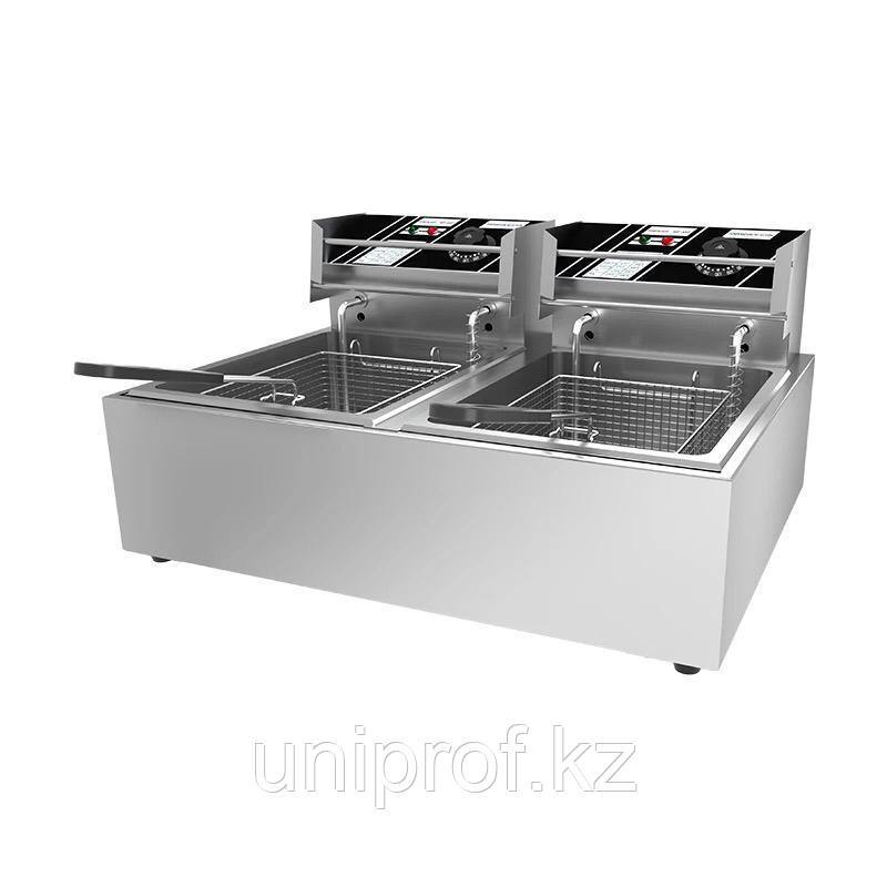 Фритюрница 12л. 6+6 (настольная, электрическая) Standart - фото 1 - id-p96969965