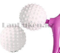 Массажер для шеи с 2 роликовыми шариками розовый - фото 6 - id-p98169906