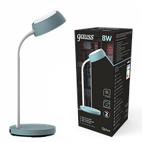 Светильник настольный Gauss Qplus модель GTL602 8W 600lm 4000K 170-265V бирюзовый диммируемый LED