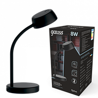 Светильник настольный Gauss Qplus модель GTL601 8W 600lm 4000K 170-265V черный диммируемый LED