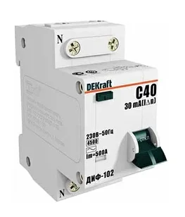 АВДТ 1Р+N 16А 30мА (6)  DEKraft