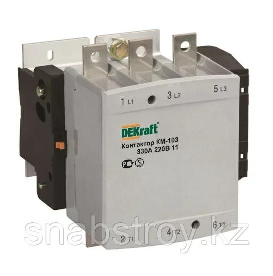 Контактор КМ-103 330А 1НО+1НЗ 380В (1) DEKraft