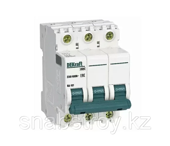 ВА 101 3P 3А 4,5кА С (4) DEKraft