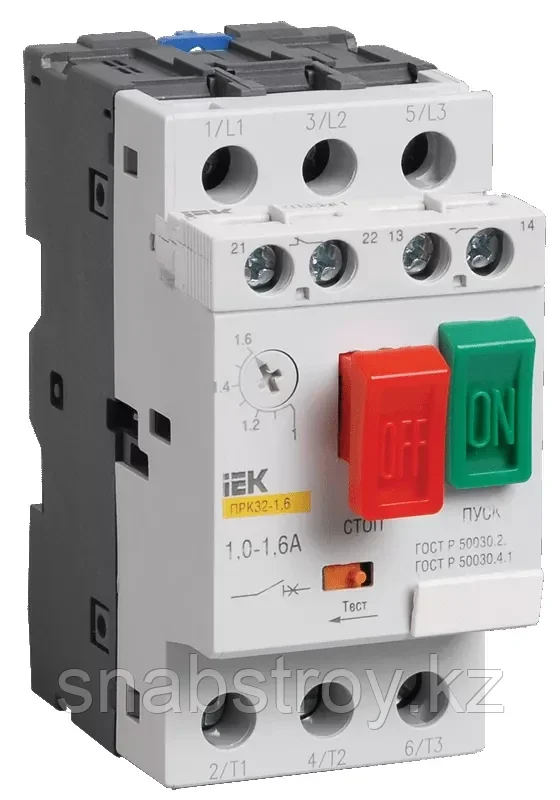 Пускатель ПРК32 1-1,6А 660В IEK (1/50)