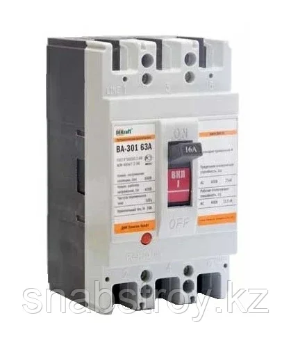 ВА 302 3P 63А 25кА С (1) DEKraft
