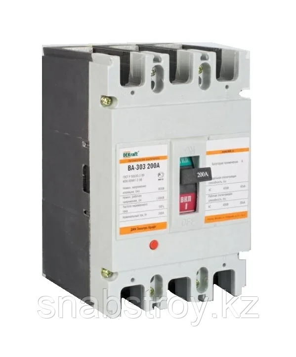 ВА 303 3P 200А 40кА С (1) DEKraft