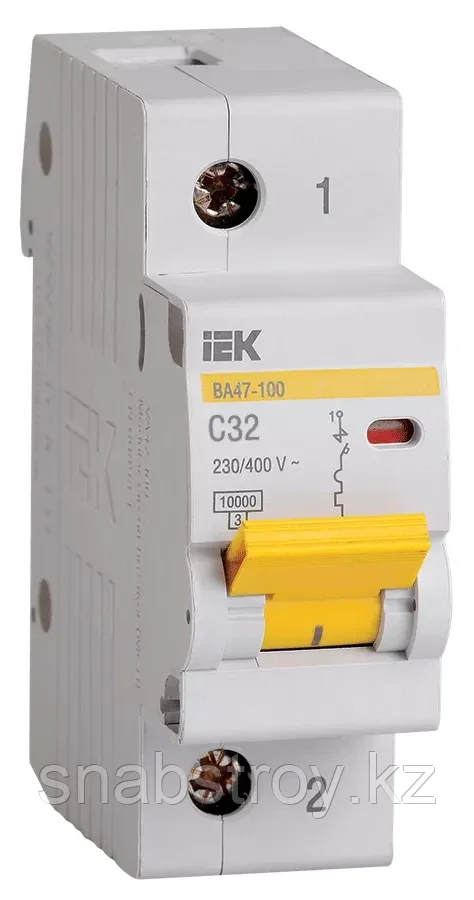 Авт.выкл. ВА 47-100 1Р 32А 10 кА х-ка С IEK
