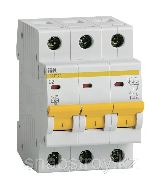 ВА47-29 (3ф) 2А IEK (4/48)
