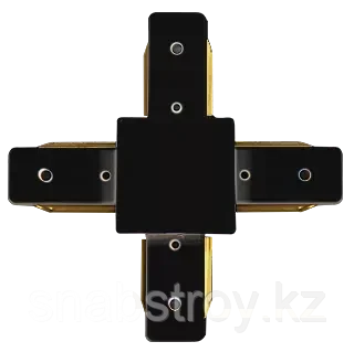 СОЕДИНИТЕЛЬ ДЛЯ ШИНОПРОВОДА CONNECT-X (черный) крестовый MEGALIGHT (2), фото 1