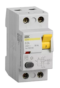 УЗО ВД1-63 2Р 63А 100мА IEK