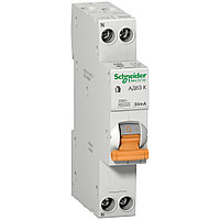 Диф. Авт. Выкл. АД63 К 1П+Н 25A 30мA 45кА Schneider Electric