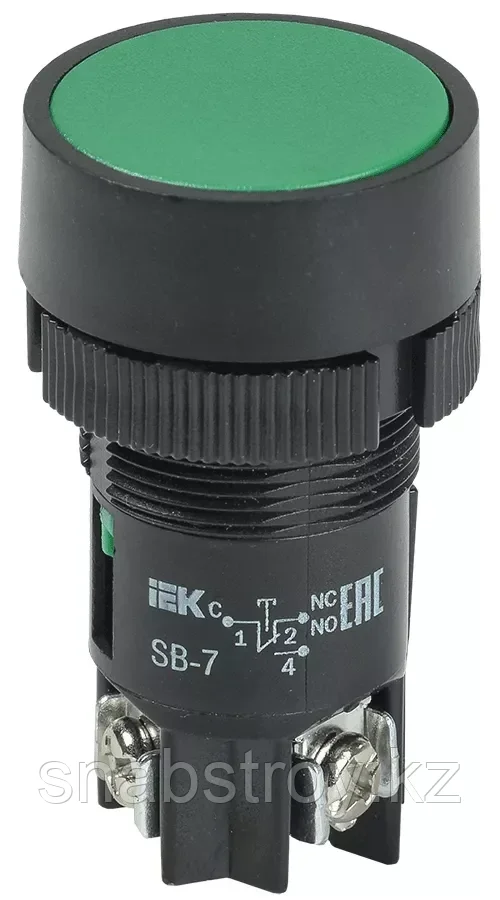 Кнопка SB-7 "ПУСК" (зеленая O22мм) IEK (10/500) - фото 1 - id-p98180833