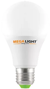 LED ЛАМПА A60 "Standart" 10W 900Lm 230V 4000K E27 MEGALIGHT (100)