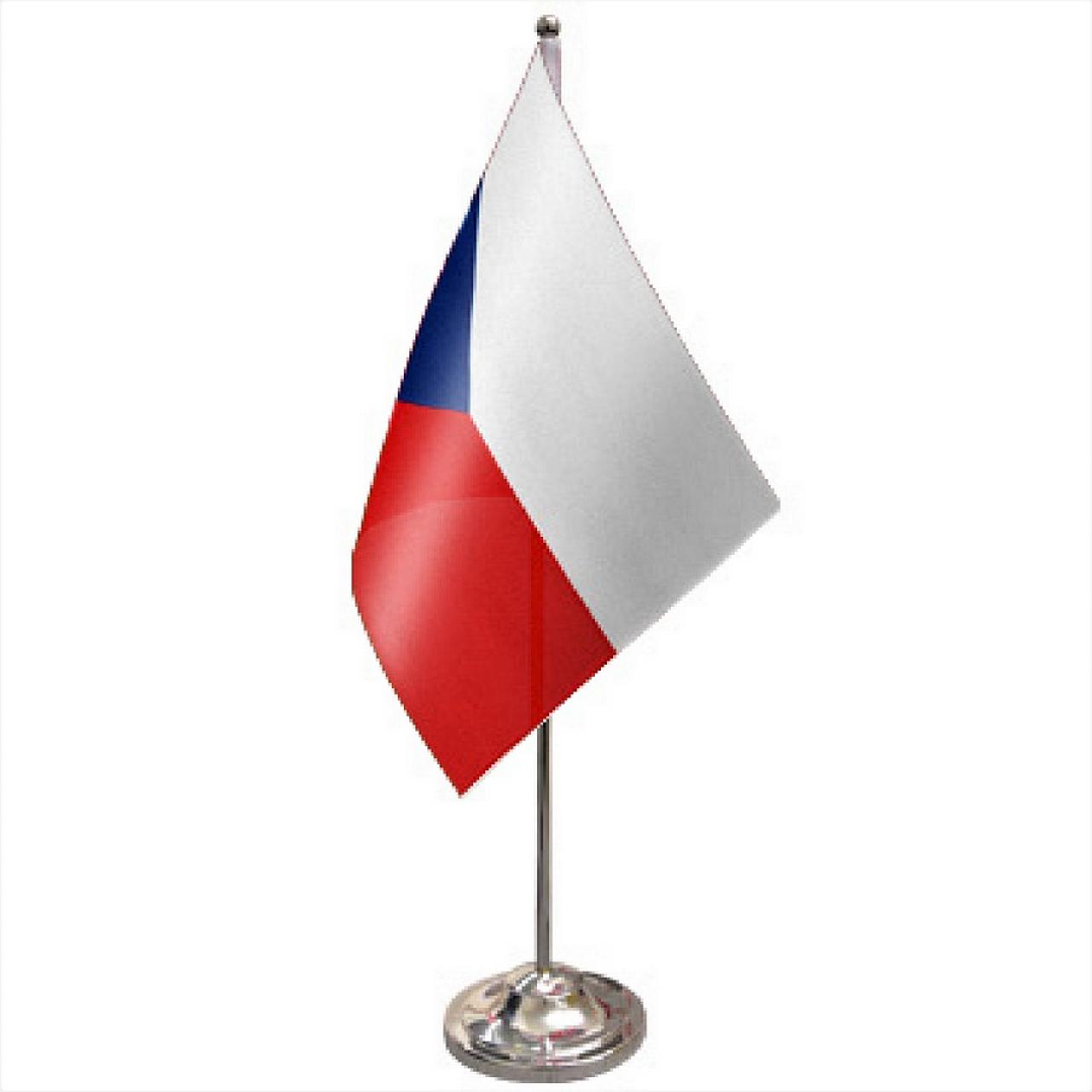 Государственный флаг Чехии, размер: 15х22 см, материал: атлас - фото 1 - id-p98186062