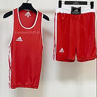Боксерская форма (майка+шорты) красная Adidas