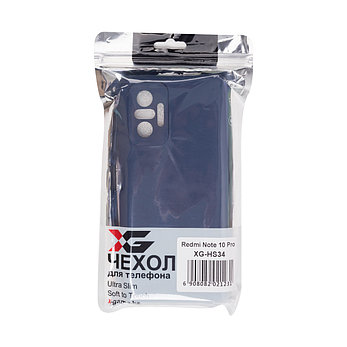 Чехол для телефона X-Game XG-HS34 для Redmi Note 10 Pro Силиконовый Тёмно-синий, фото 2