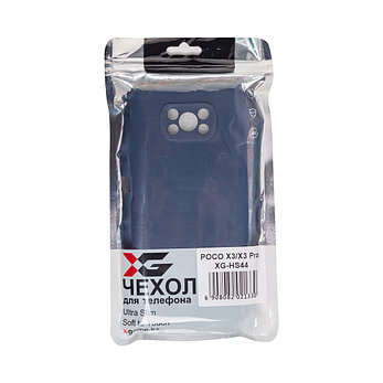 Чехол для телефона X-Game XG-HS44 для POCO X3/X3 Pro Силиконовый Тёмно-синий, фото 2