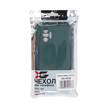 Чехол для телефона X-Game XG-HS36 для Redmi Note 10 Pro Силиконовый Тёмно-зелёный, фото 2