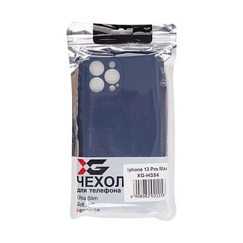 Чехол для телефона XG XG-HS84 для Iphone 13 Pro Max Силиконовый Тёмно-синий, фото 2