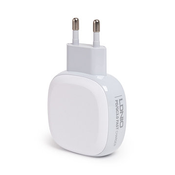 Универсальное зарядное устройство LDNIO A3510Q 2*USB A/1*USB Type C Белый, фото 2