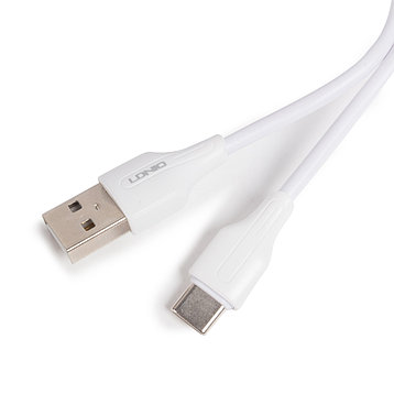 Интерфейсный кабель LDNIO Type-C LS543 2м/3м 2,1A Белый, фото 2