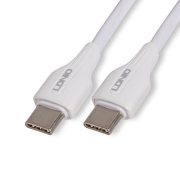 Интерфейсный кабель LDNIO Type-C to Type-C LC122-C 2м 65W Белый, фото 2