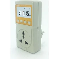 Измеритель параметров потребления электроэнергии (ваттметр) Benetech GM88 (до 10 А) с таймером и часами