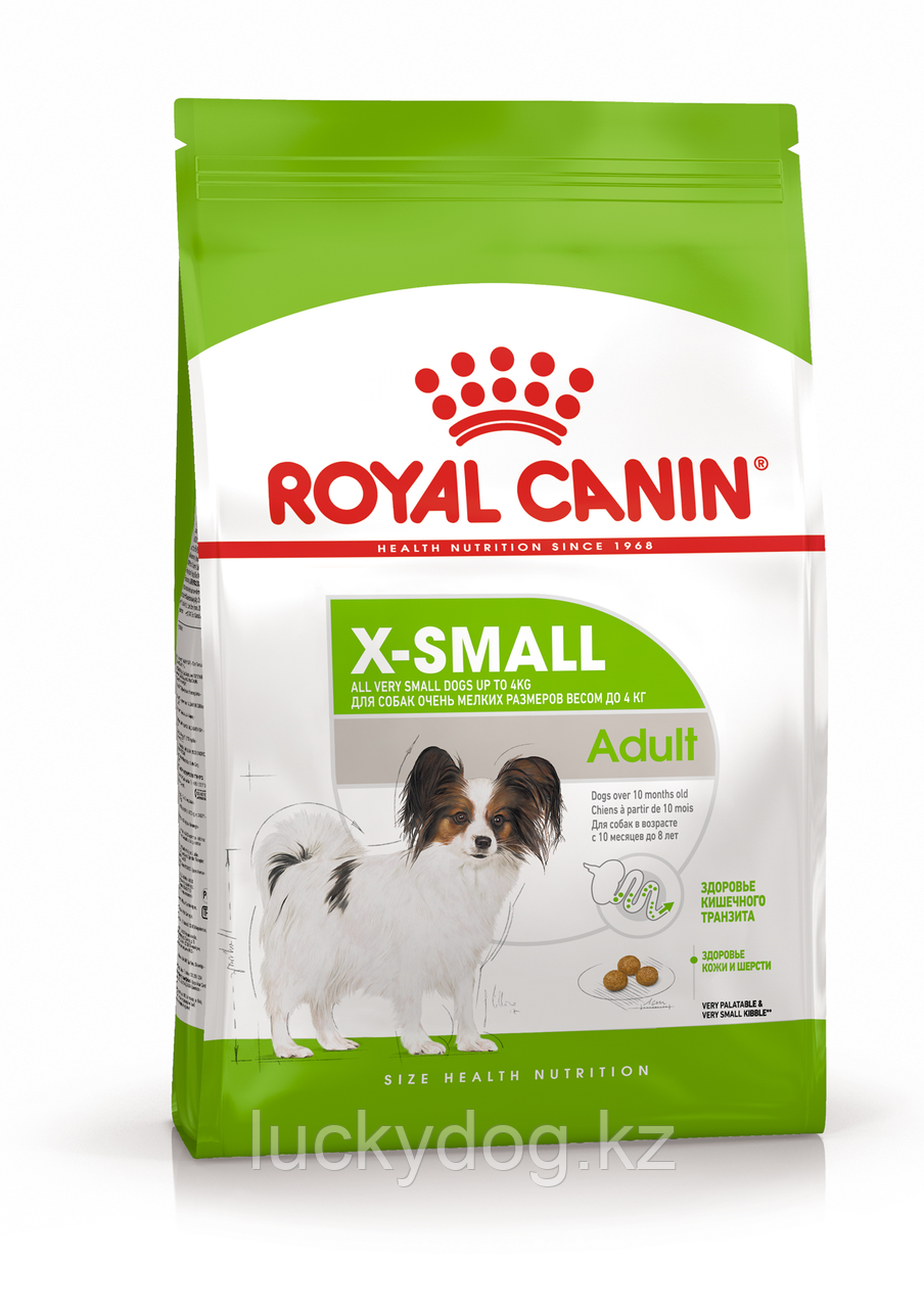 Royal Canin X-Small Adult 1.5 кг Сухой корм для собак миниатюрных размеров - фото 1 - id-p3530349